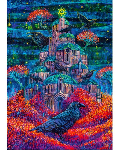 Puzzle Imagination Roch Urbaniak Twierdza Pani Kruków 1000 Elementów *Nowość