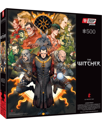 Puzzle Gaming  Wiedźmin Nilfgaard 500 elementów Promocja Ferie Zimowe