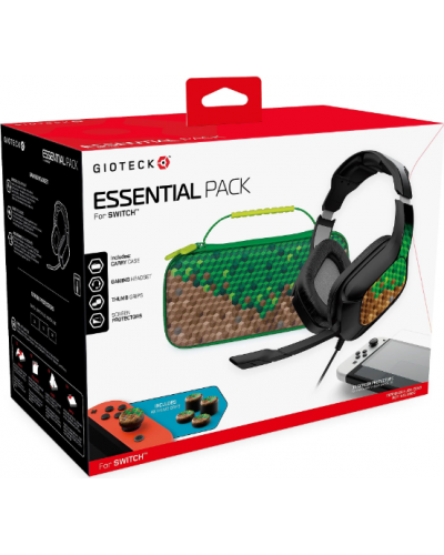 Słuchawki Zestaw akcesoriów Gioteck Essential Pack do Nintendo Switch