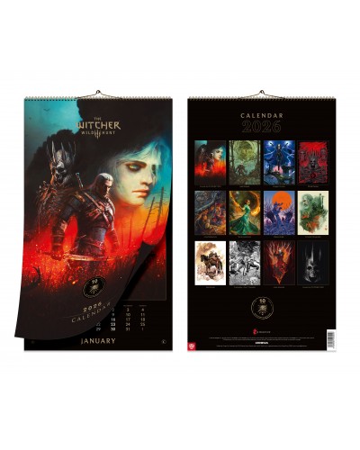 Kalendarz Wiedźmin 3 The Witcher Wild Hunt 10th Anniversary Calendar 2026 Good Loot Promocja na Walentynki