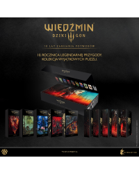 Puzzle Wiedźmin 3 The Witcher Wild Hunt 10th Anniversary Puzzle Collection Good Loot 10x500 elementów