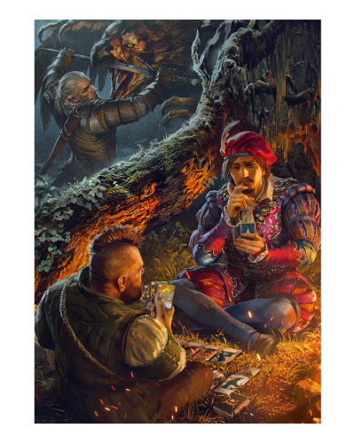 Puzzle Wiedźmin 3 The Witcher Wild Hunt 10th Anniversary Puzzle Collection Good Loot 10x500 elementów