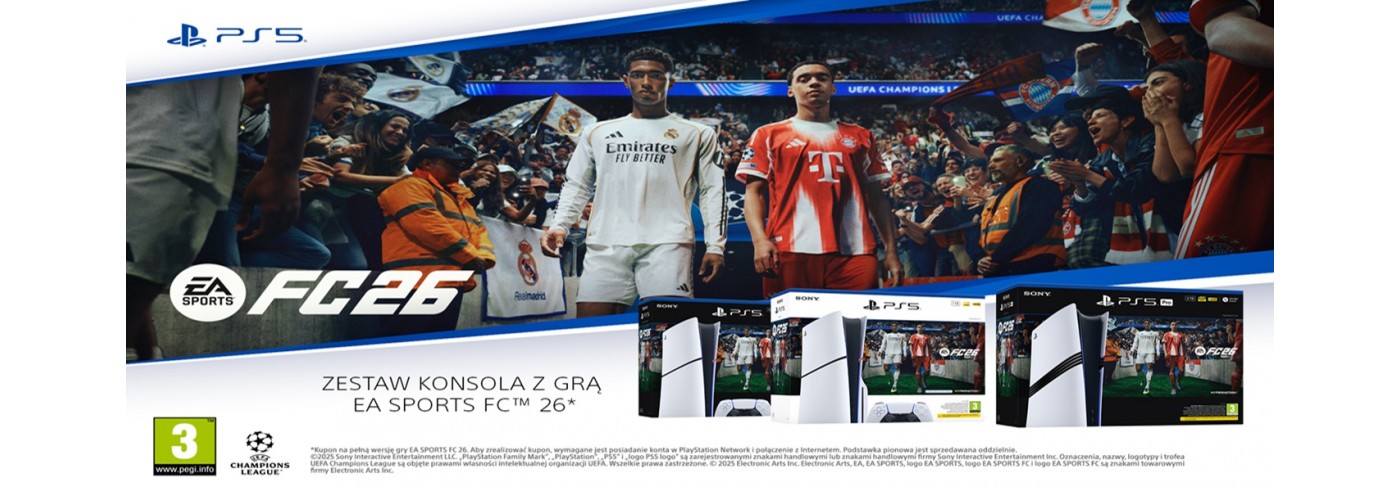 Promocyjna okazja na konsolę Playstation 5 w zestawie z FC 26