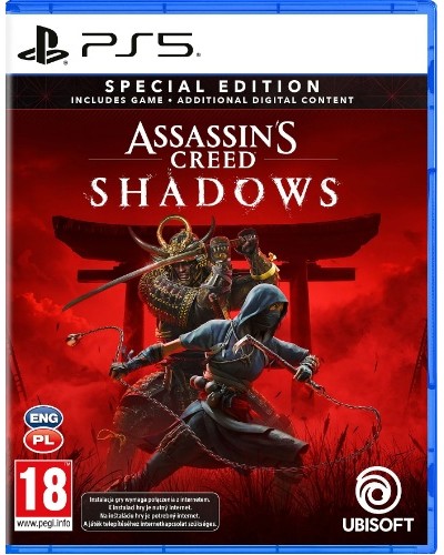 Assassin's Creed Shadows Edycja Specjalna PS5 + gratis Assassin's Creed Shadows Edycja Specjalna PS5 + gratis