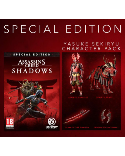 Assassin's Creed Shadows Edycja Specjalna PS5 + gratis Assassin's Creed Shadows Edycja Specjalna PS5 + gratis