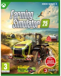 Farming Simulator 25 XSX + nakładki na analogi + DLC + brelok 