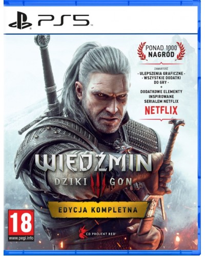 Wiedźmin 3 Dziki Gon Edycja Kompletna PS5 + gratis 