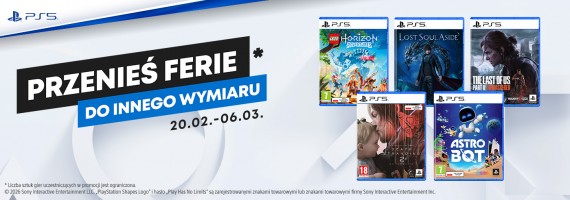 Przenieś ferie do innego wymiaru z promocyjnymi grami na PlayStation 5!