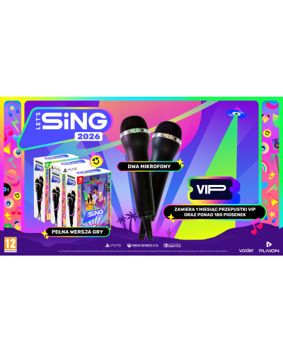 Let's Sing 2026 Nintendo Switch + 2 mikrofony Let's Sing 2026 Nintendo Switch + 2 mikrofony