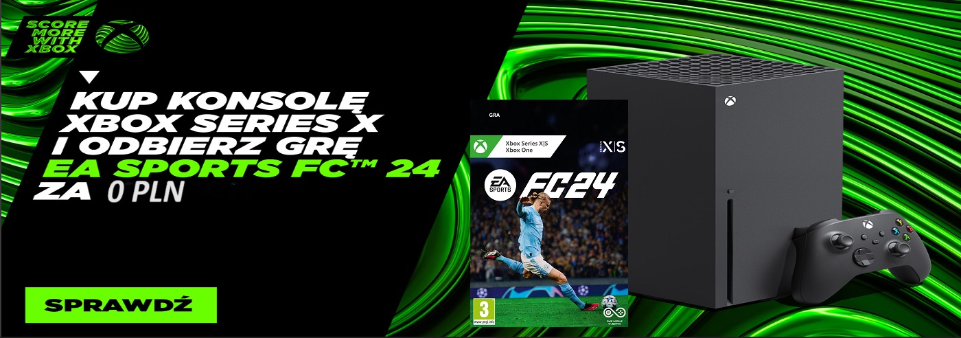 To już czas na zmianę konsoli - kupując najnowszego Xboxa - FC 24 w zestawie! To już czas na zmianę konsoli - kupując najnowszego Xboxa - FC 24 w zestawie!