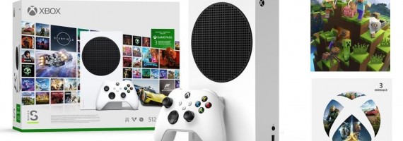 Poczuj nieograniczone możliwości gry Minecraft za pomocą konsoli Xbox Series S oraz dzięki 3 miesięcznemu Game Pass Ultimate