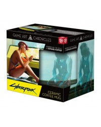 Kubek ceramiczny Game Art Chronicles Cyberpunk 2077 V & Edward Hopper 