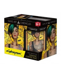 Kubek z aplikacją termoaktywną Game Art Chronicles Cyberpunk 2077 Judy & Gustav Klimt 