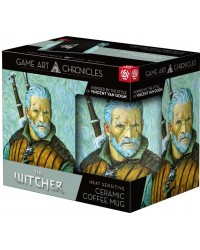Kubek z aplikacją termoaktywną Game Art Chronicles The Witcher Geralt & Vincent van Gogh 