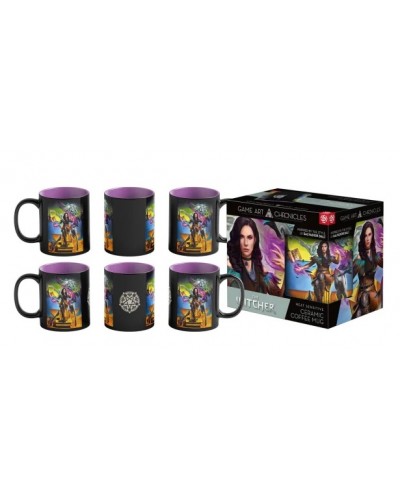 Kubek z aplikacją termoaktywną Game Art Chronicles The Witcher Yennefer & Salvador Dali 