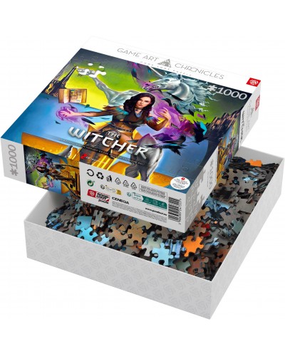Puzzle Game Art Chronicles The Witcher Yennefer & Salvador Dali 1000 elementów Promocja Ferie Zimowe Puzzle Game Art Chronicles The Witcher Yennefer & Salvador Dali 1000 elementów Promocja Ferie Zimowe