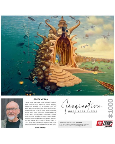 Puzzle Imagination Jacek Yerka Port / Harbor 1000 elementów Puzzle Imagination Jacek Yerka Port / Harbor 1000 elementów
