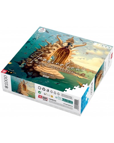 Puzzle Imagination Jacek Yerka Port / Harbor 1000 elementów Puzzle Imagination Jacek Yerka Port / Harbor 1000 elementów