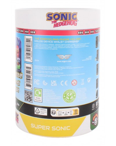 Uchwyt Stojak na słuchawki lub telefon Sonic SEGA Super Sonic Cable Guys Holdem 