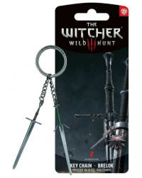 Brelok Wiedźmin The Witcher 3 Geralt Two Swords Keychain 