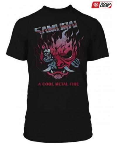 koszulka Cyberpunk 2077 Chrome Samurai Premium T-shirt M / Good Loot koszulka Cyberpunk 2077 Chrome Samurai Premium T-shirt M / Good Loot