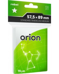 Koszulki na karty Rebel (57,5x89 mm) Standard American Medium Orion 100 sztuk Koszulki na karty Rebel (57,5x89 mm) Standard American Medium Orion 100 sztuk