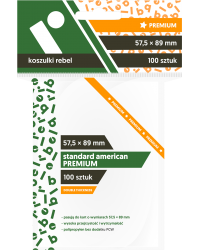 Koszulki na karty Rebel (57,5x89 mm) Standard American Premium 100 sztuk Koszulki na karty Rebel (57,5x89 mm) Standard American Premium 100 sztuk