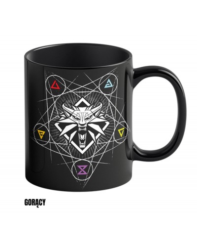 Kubek termoaktywny Wiedźmin 3 Znaki The Witcher 3 Witcher Signs Heat Reveal Mug Promocja Good Loot
