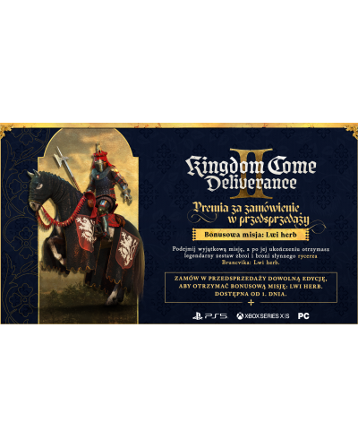 Kingdom Come Deliverance II Collector's Edition PS5 PL + nakładki na analogi + DLC 