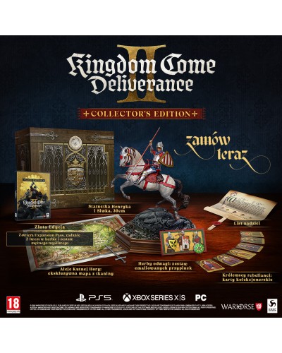 Kingdom Come Deliverance II Collector's Edition PS5 PL + nakładki na analogi + DLC 