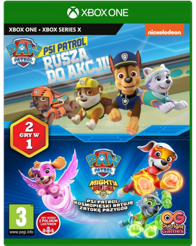 Psi patrol Rusza do akcji / Kosmopieski Zestaw 2 w 1 XOne/XSX + gratis