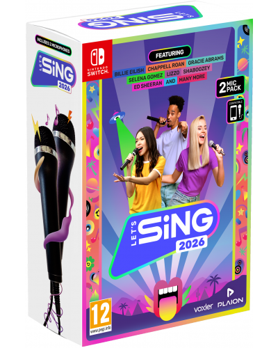 Let's Sing 2026 Nintendo Switch + 2 mikrofony Let's Sing 2026 Nintendo Switch + 2 mikrofony