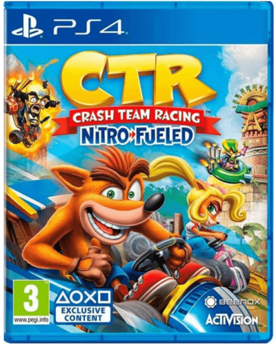 Crash Team Racing Nitro Fueled PS4 + nakładki na analogi