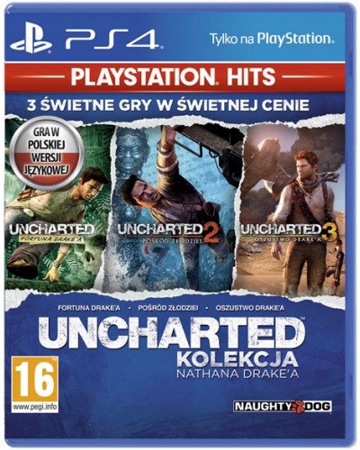 Uncharted Kolekcja Nathana Drake'a Playstation Hits PS4 + gratis 