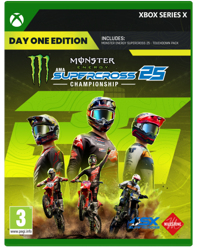 Monster Energy Supercross 25 The Official Video Game Xbox Series X + Pakiet Stars & Stripes + nakładki na analogi Monster Energy Supercross 25 The Official Video Game Xbox Series X + Pakiet Stars & Stripes + nakładki na analogi
