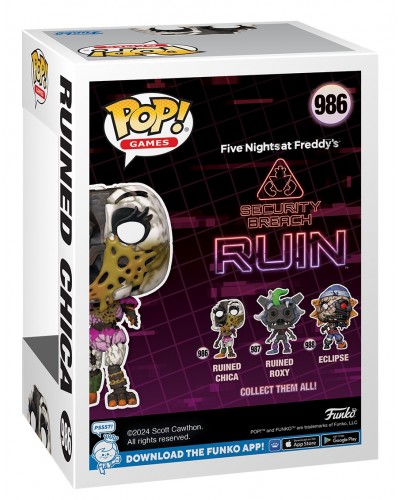 Figurka POP Games Five Nights at Freddy's Ruined Chica 986 Figurka POP Games Five Nights at Freddy's Ruined Chica 986