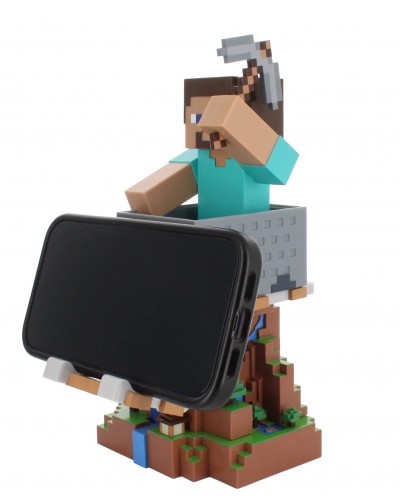Uchwyt Stojak Smartfon Pad Kontroler Minecraft Steve Cable Guys Uchwyt Stojak Smartfon Pad Kontroler Minecraft Steve Cable Guys