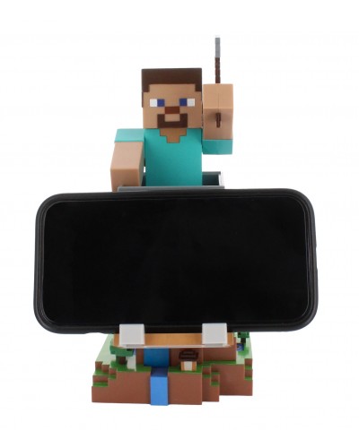 Uchwyt Stojak Smartfon Pad Kontroler Minecraft Steve Cable Guys Uchwyt Stojak Smartfon Pad Kontroler Minecraft Steve Cable Guys
