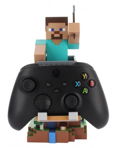 Uchwyt Stojak Smartfon Pad Kontroler Minecraft Steve Cable Guys Uchwyt Stojak Smartfon Pad Kontroler Minecraft Steve Cable Guys