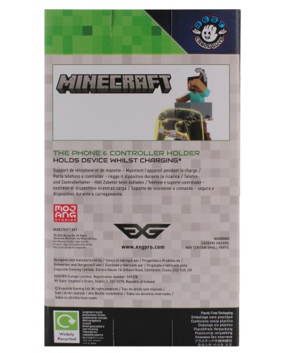 Uchwyt Stojak Smartfon Pad Kontroler Minecraft Steve Cable Guys Uchwyt Stojak Smartfon Pad Kontroler Minecraft Steve Cable Guys