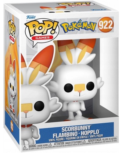 Figurka POP Games Pokemon Scorbunny EMEA 922 Figurka POP Games Pokemon Scorbunny EMEA 922