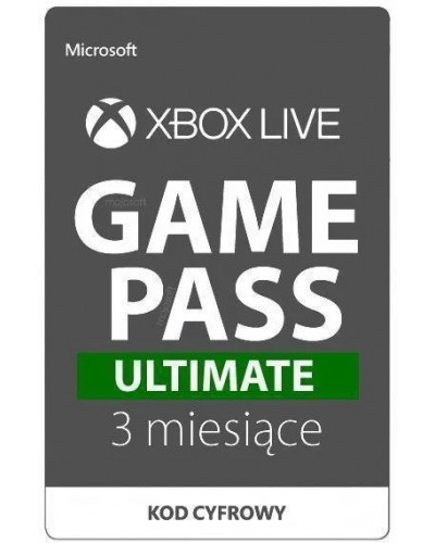 Abonament Game Pass Ultimate Xbox 3 miesiące