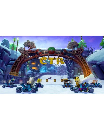 Crash Team Racing Nitro Fueled PS4 + nakładki na analogi