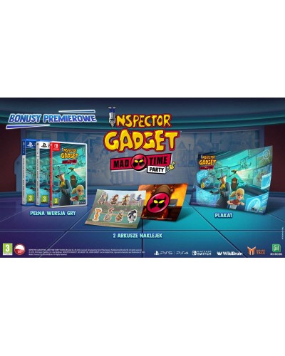 Inspector Gadget Mad Time Party PS5 + nakładki na analogi Inspector Gadget Mad Time Party PS5 + nakładki na analogi